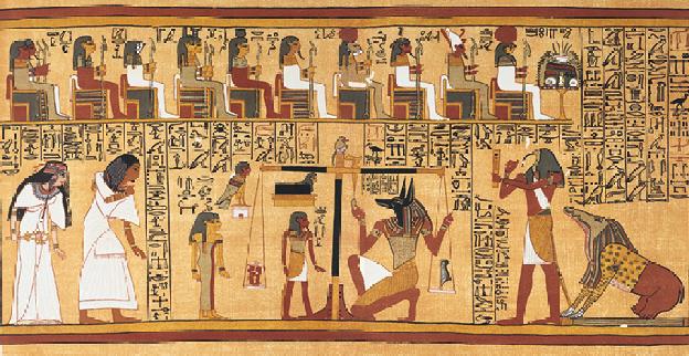 Weighing of the heart. Papyrus of Ani.